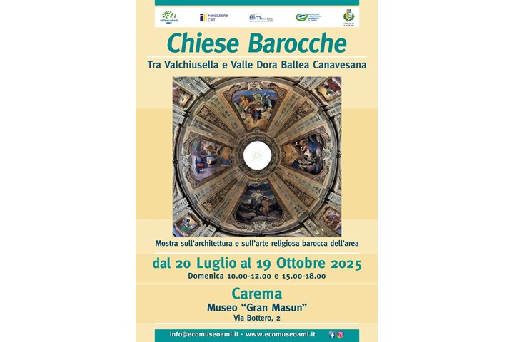 CHIESE BAROCCHE. TRA VALCHIUSELLA E VALLE DORA BALTEA CANAVESANA 2025